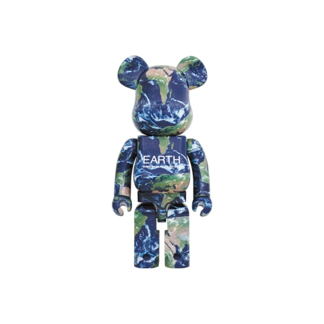 【双盒齐全】Bearbrick NASA EARTH 地球时尚 潮流公仔 1000%