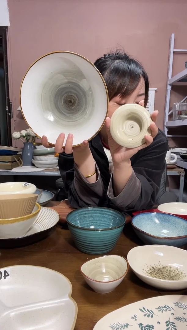 瓷微瑕（2个装）星空斗笠+草帽味碟