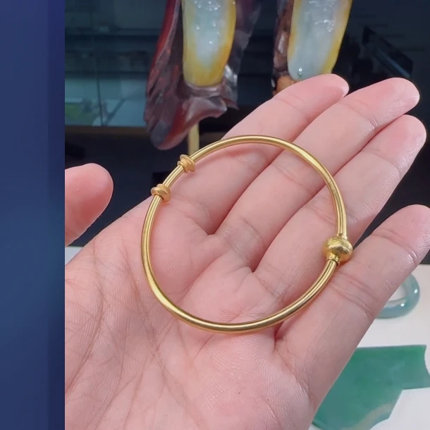 【庄家】定制18K金镶嵌手镯 堯