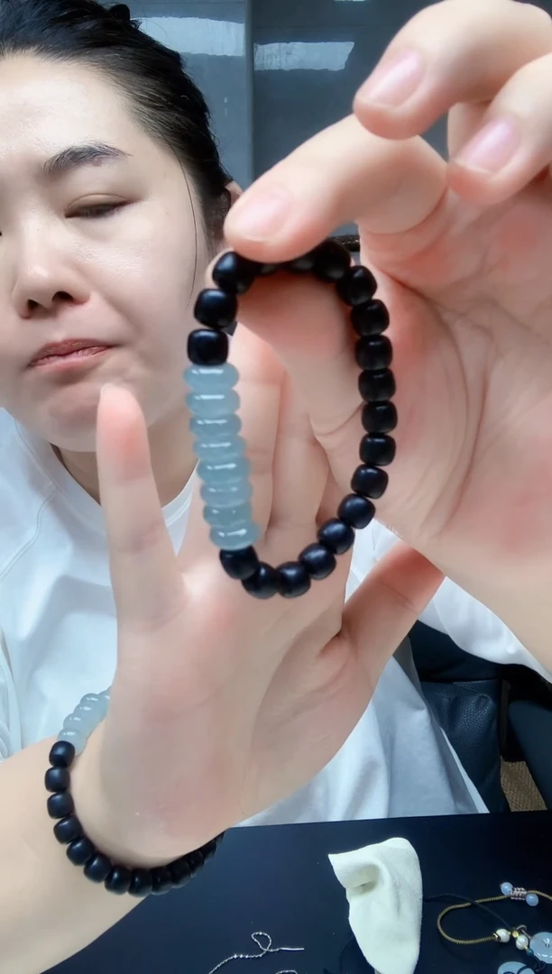 颈饰未镶嵌翡翠翡翠珠珠手串