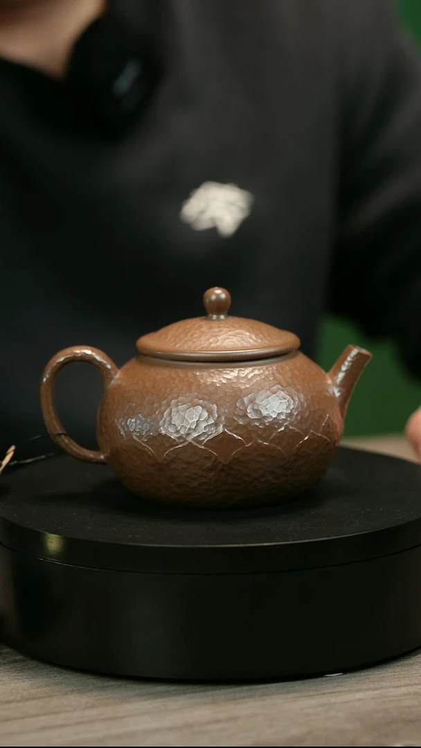 茶壶紫砂如*H2462王芳象牙段圆莲