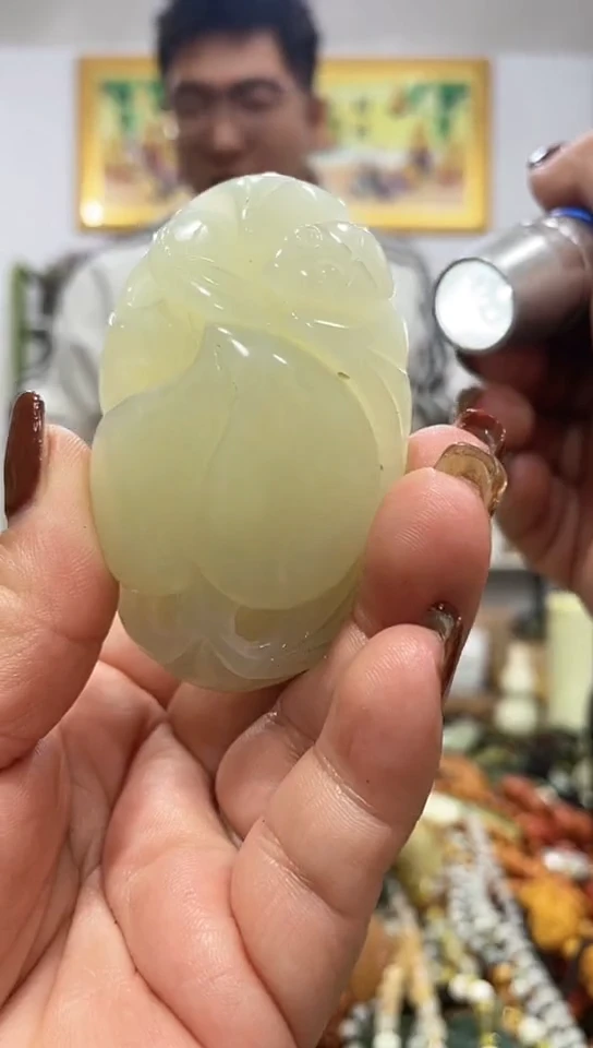 未镶嵌蛇纹石玉手把