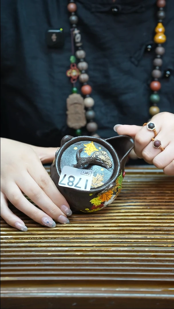 万古烧粗陶手工茶具