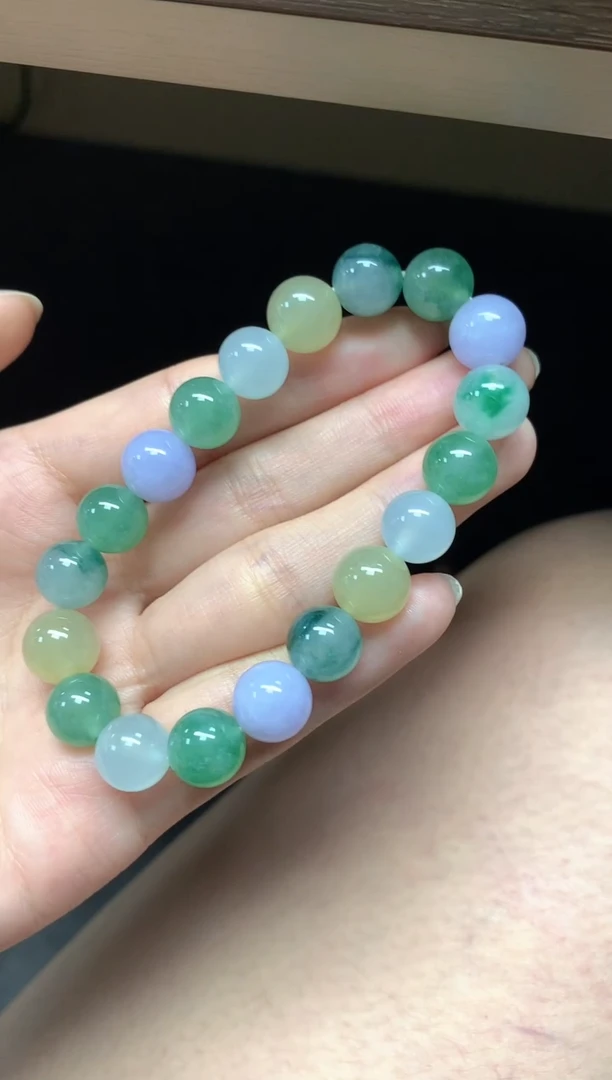 未镶嵌手串翡翠手串|6000+600