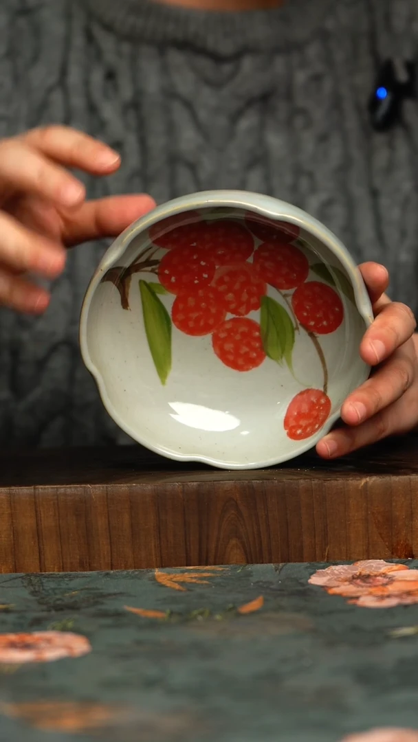 杯釉下彩手工手绘同款陶器