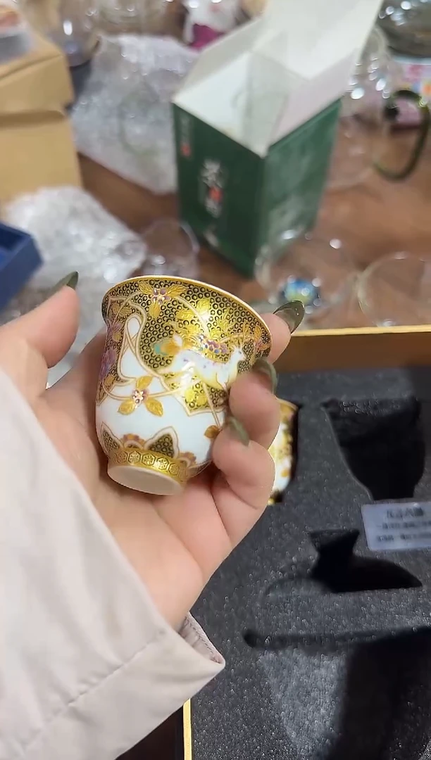 领****猫银色葫芦钛杯