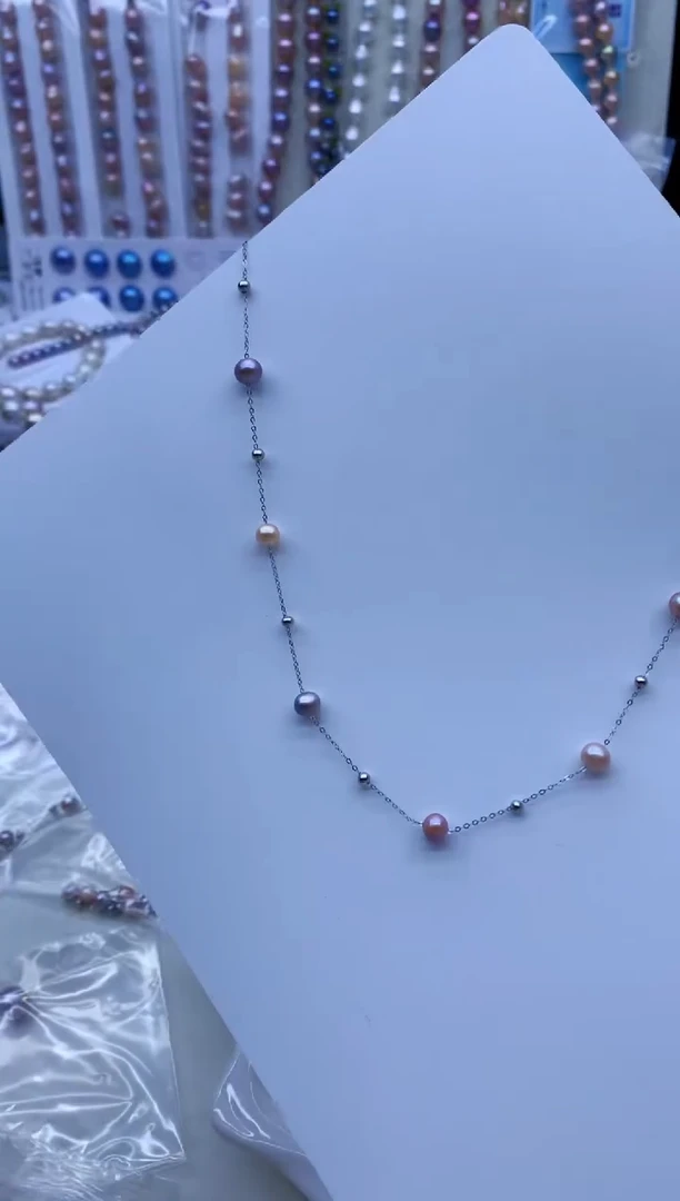 淡水珍珠未镶嵌颈饰淡水珍珠项链多样性发其一