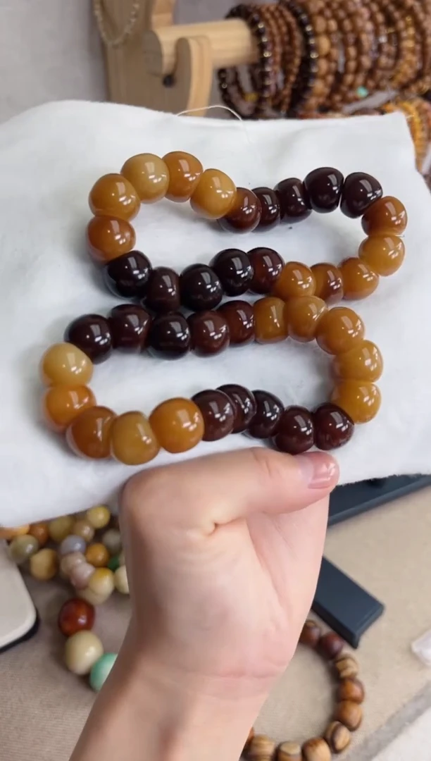 菩提根/象牙果手串太妃糖玉化蒜瓣大肠14手串