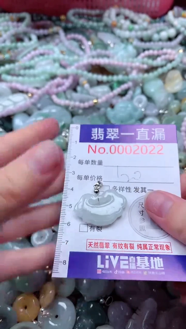 翡翠未镶嵌吊坠(不含链)2022