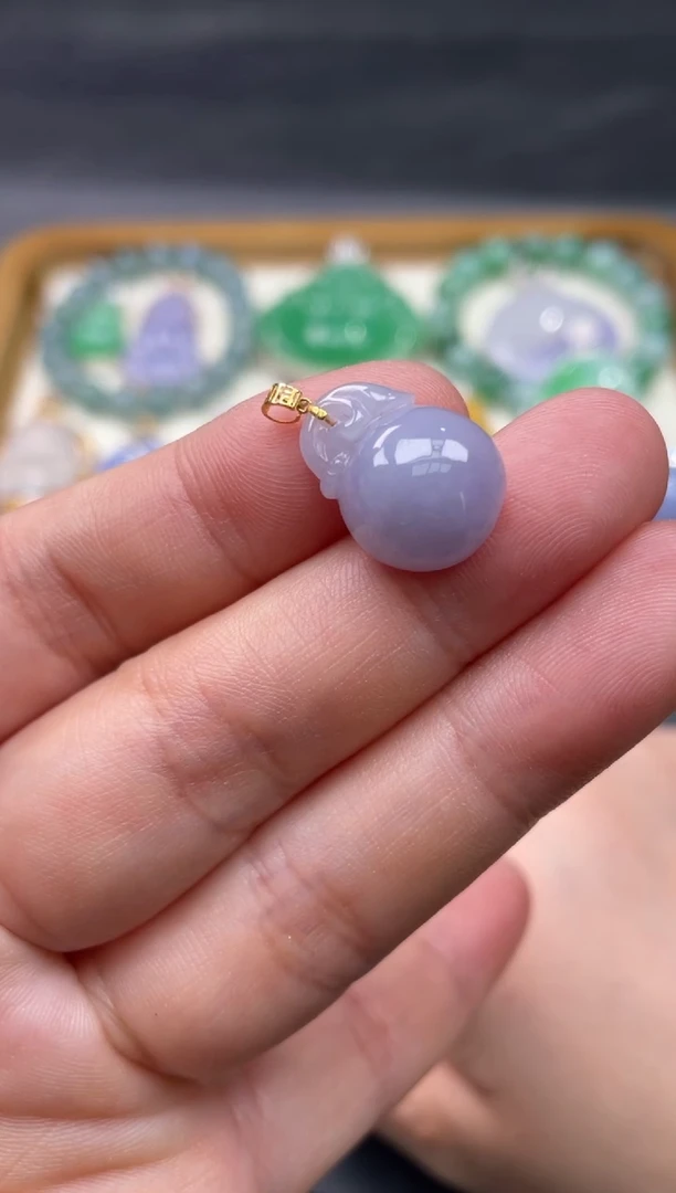 【闪购商品】翡翠颈饰18K金镶嵌6...........