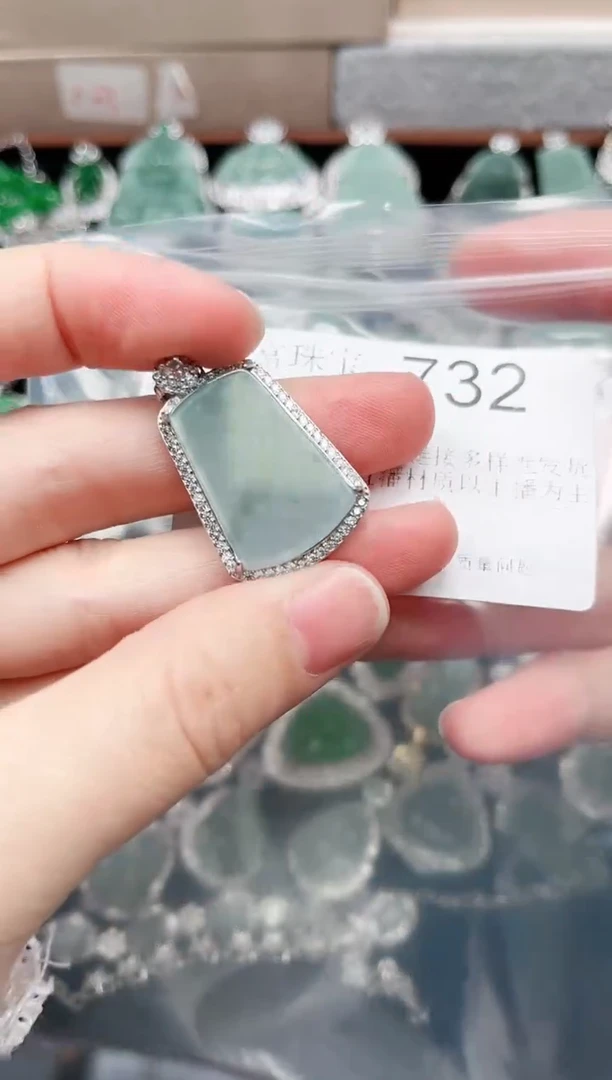 【闪购商品】翡翠颈饰未镶嵌732赠皮绳