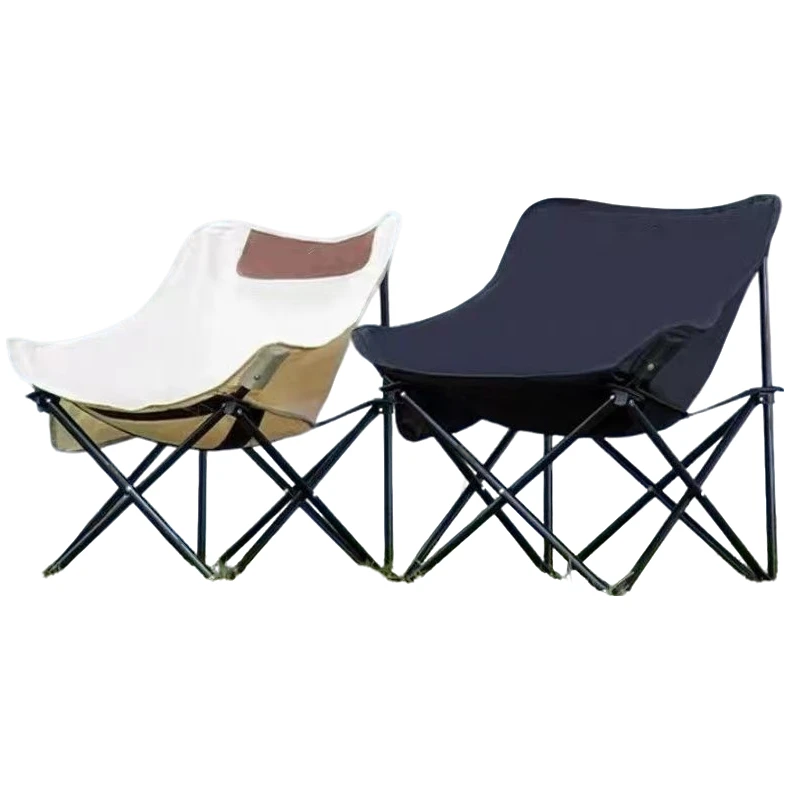 户外折叠椅野餐摆摊便携马扎月亮椅露营装备美术写生板凳克米特椅