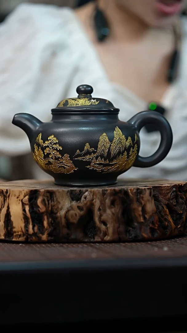 茶壶紫砂宜兴岁颐传砂原矿全手4