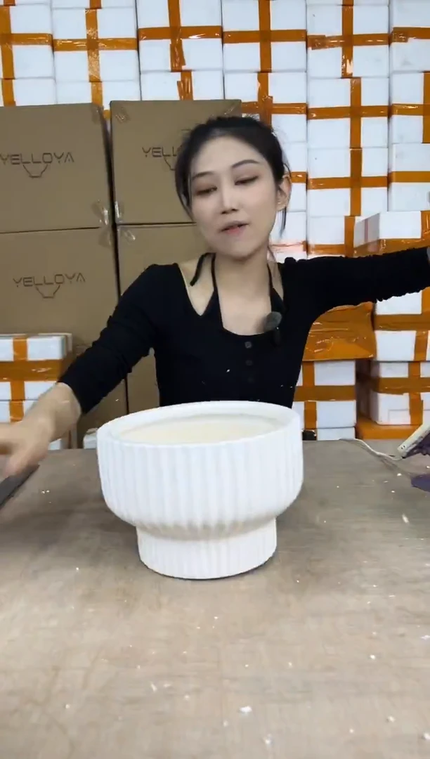 火锅条纹白色中号21x14