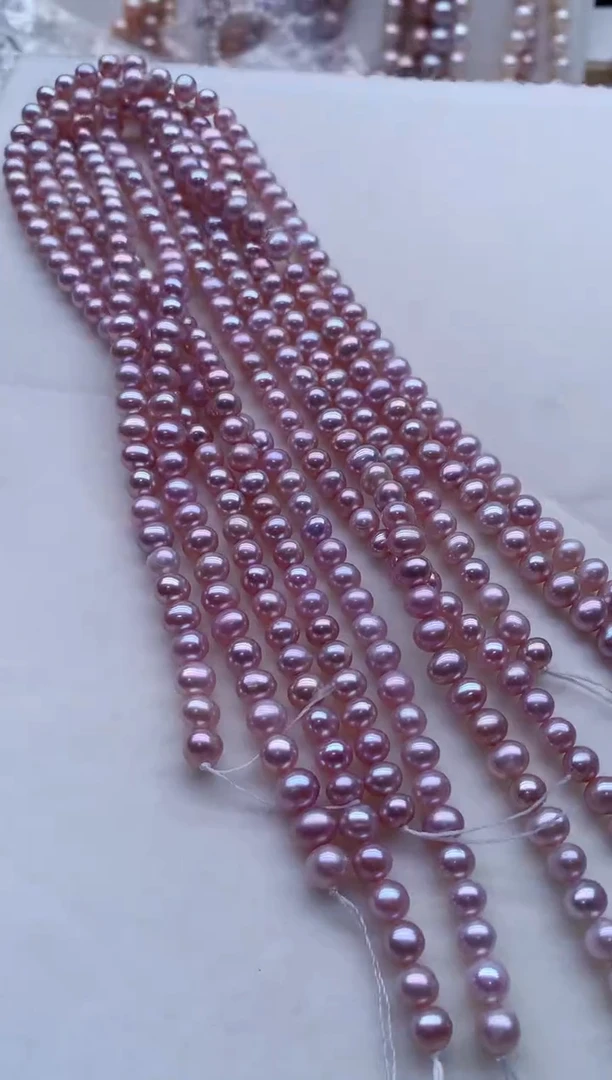 未镶嵌淡水珍珠裸珠无扣头多样性发其一，非无暇