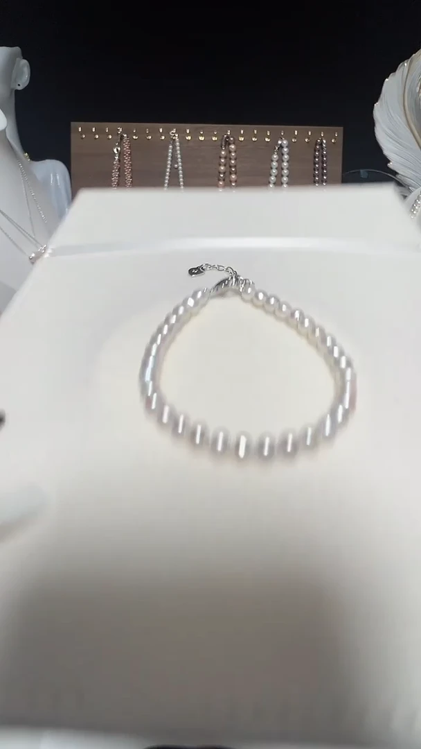 钛钢手绳淡水珍珠永丽珍珠严选