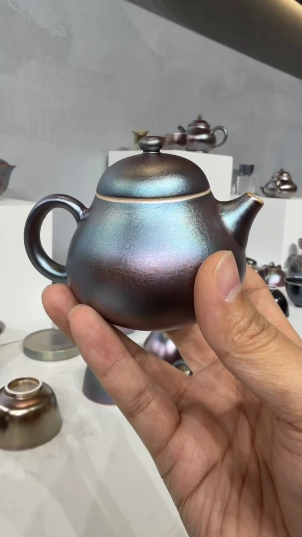 95柴房陶瓷柴烧窑宝梨壶