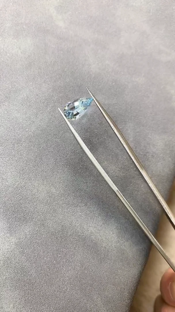 【闪购商品】海蓝宝石笔搁未镶嵌22海蓝宝石裸石1.65ct