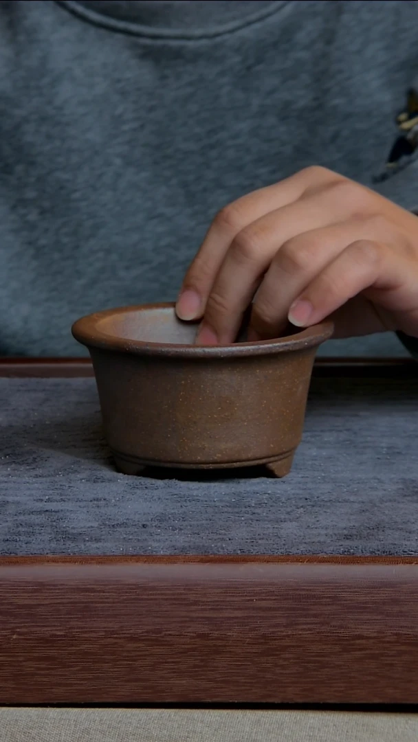 【闪购商品】紫砂花盆8.5*4.5内径紫砂花盆【不窑变】