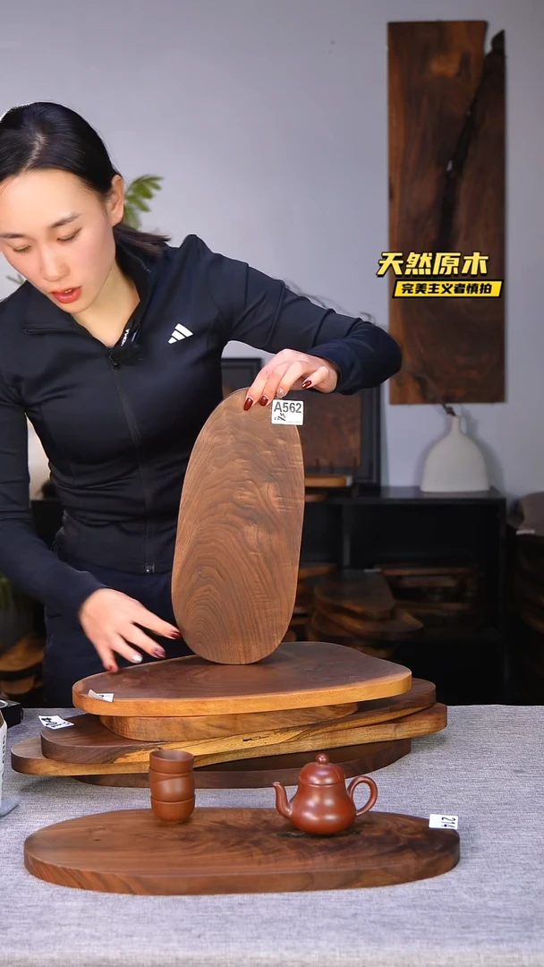 木北美黑胡桃原木.干裂疤结不属于商品质量问题完美主义者慎拍