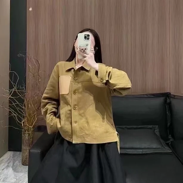 99新 LOEWE/罗意威 32码 深卡其 长袖 外套