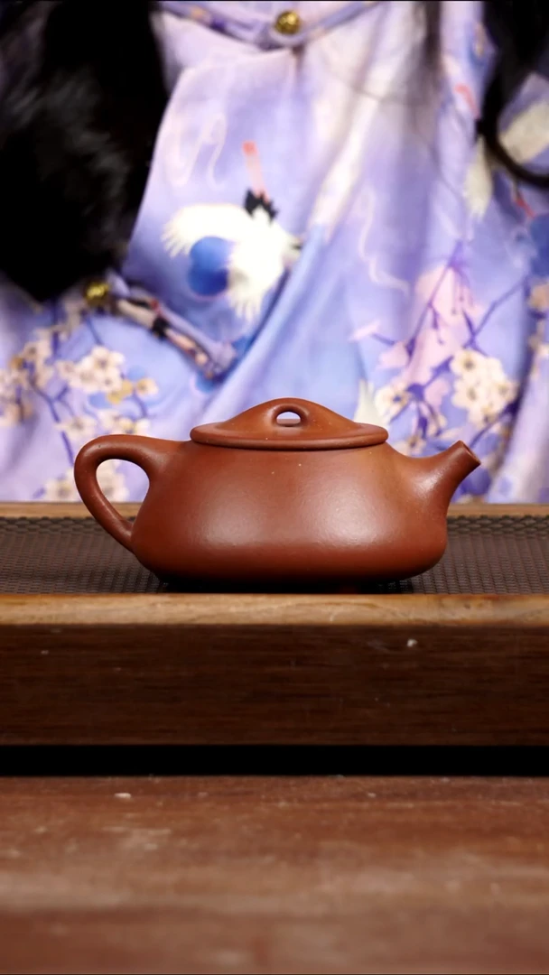 茶壶紫砂红降景舟满瓢275CC