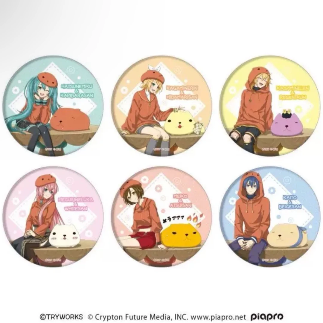 【秋子】初音未来 V家水豚联动徽章 盲抽不点号！未成年禁止下单！