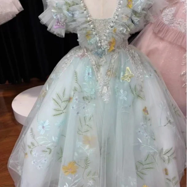 【清岚】千金风公主风女礼服法式礼服生日儿童夏季宴会主持女孩气质