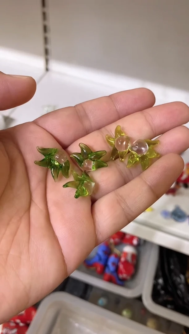 手工艺品琉璃喵小草5个