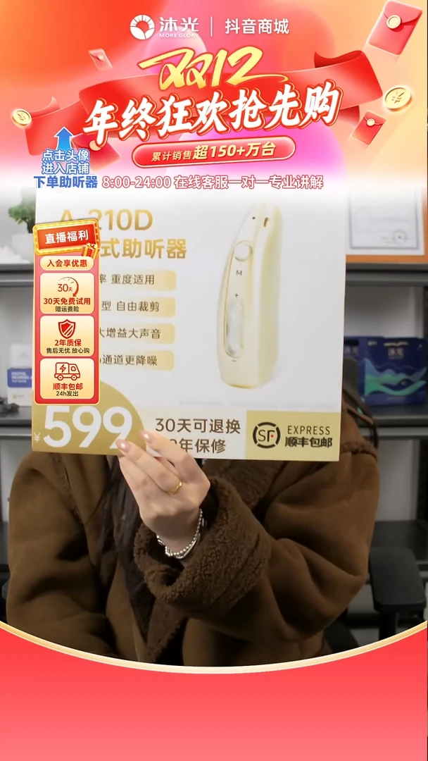 210D-耳背式大功率助听器