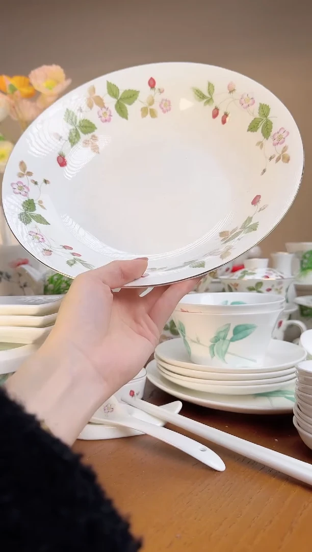 【闪购商品】高骨瓷10.5寸大深盘大深盘