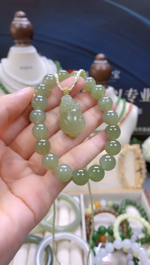 未镶嵌手链和田玉天然玉石默认微瑕cg