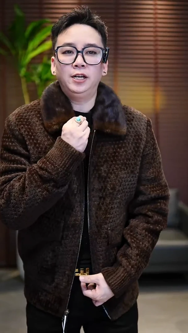 54码（155-170斤）水貂领鹅绒夹克