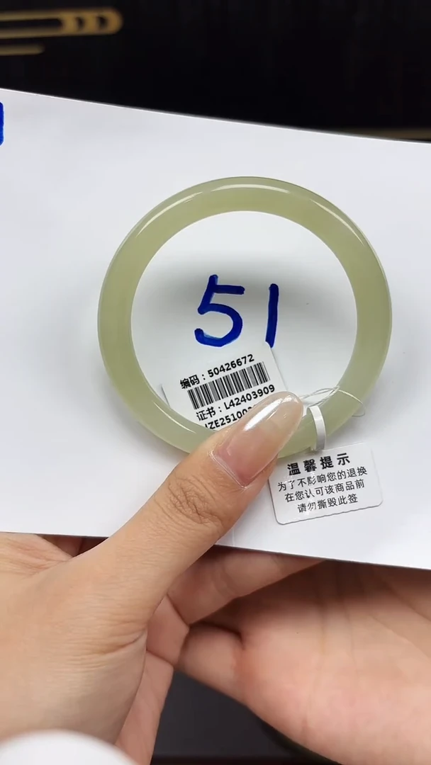 未镶嵌手镯和田玉6672