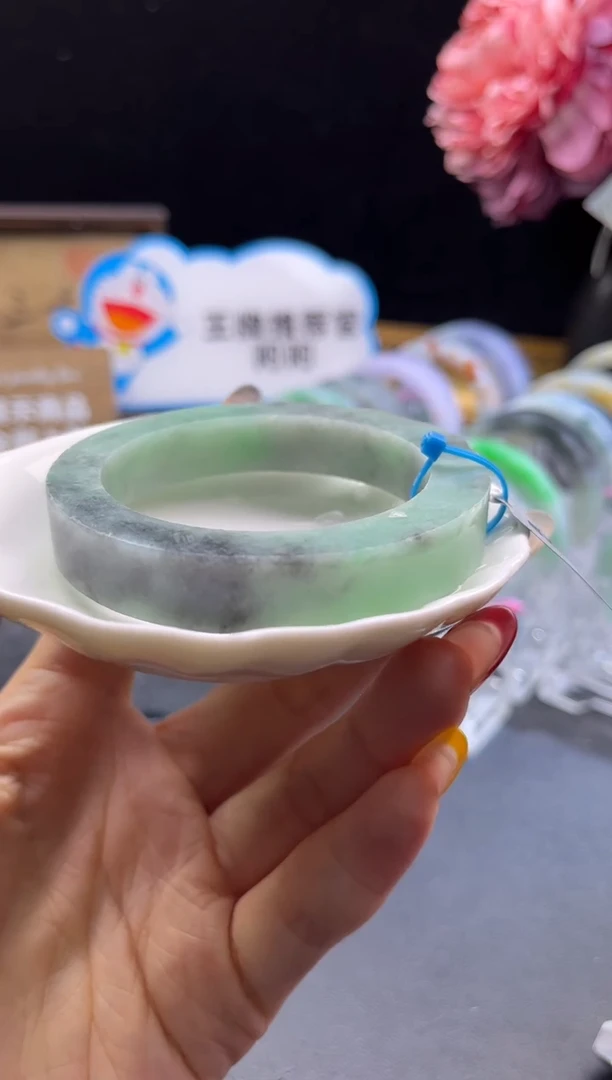 未镶嵌手镯定制翡翠54-60「定制不退不换」