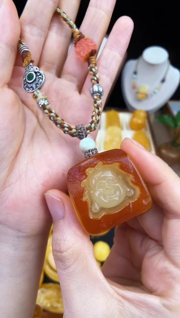 琥珀未镶嵌珠宝奇石柒月