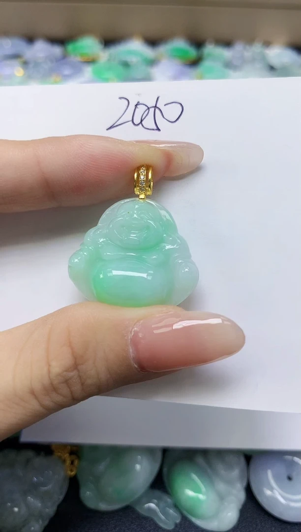 翡翠未镶嵌颈饰天然缅甸翡翠A货