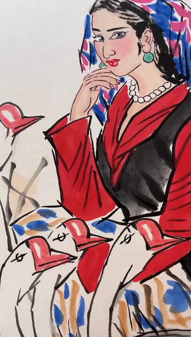 【闪购商品】国画郑乐华绘画手绘作品26-51