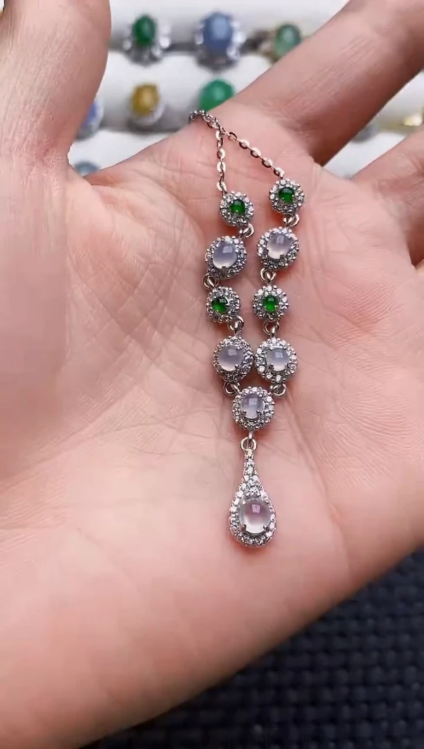 银S925镶嵌戒指翡翠3107