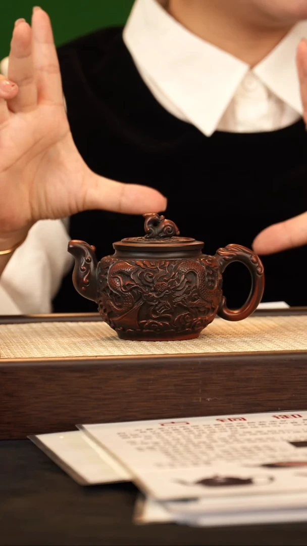 茶壶紫砂SGF瑞兽 古铜玉砂