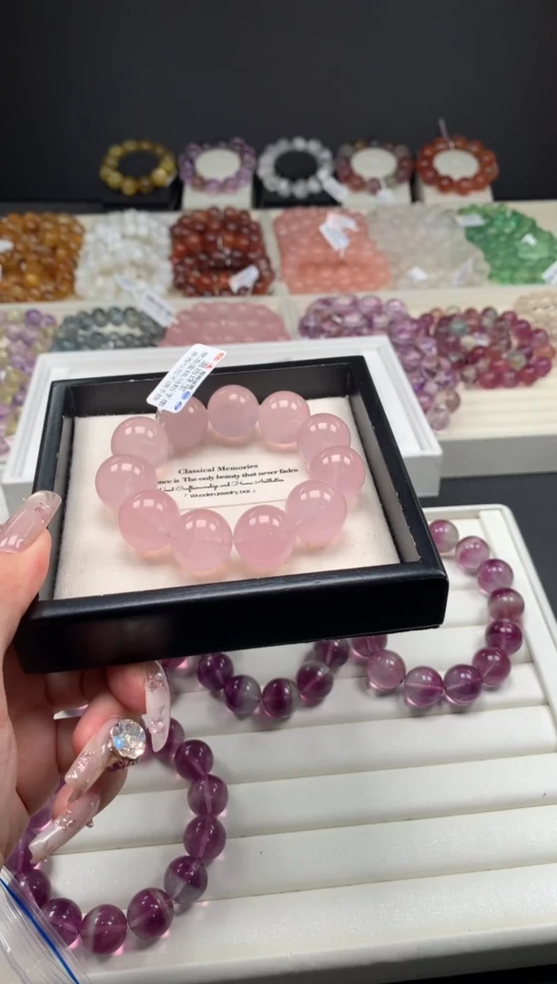 【闪购商品】水晶手链未镶嵌马粉18，A26