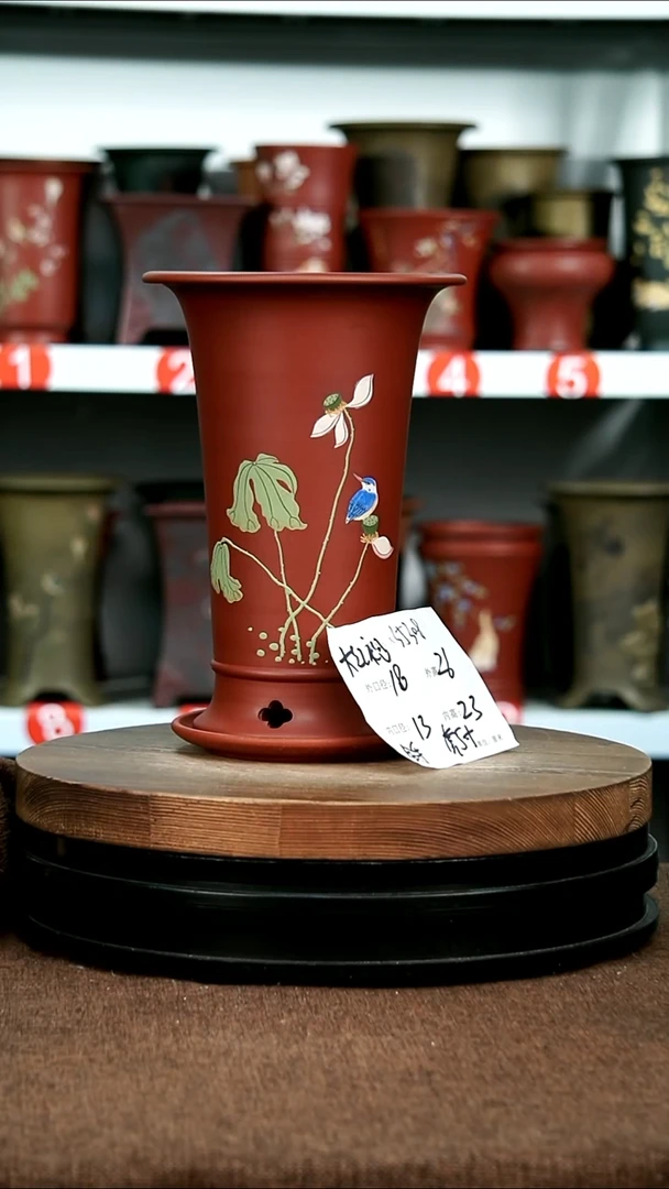 紫砂花盆花卉园艺35309+Z