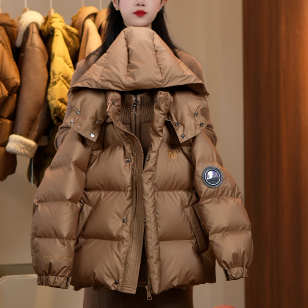 【年中清货】潮童90白鸭绒连帽羽绒服中大童防寒男女童羽绒服YG6608