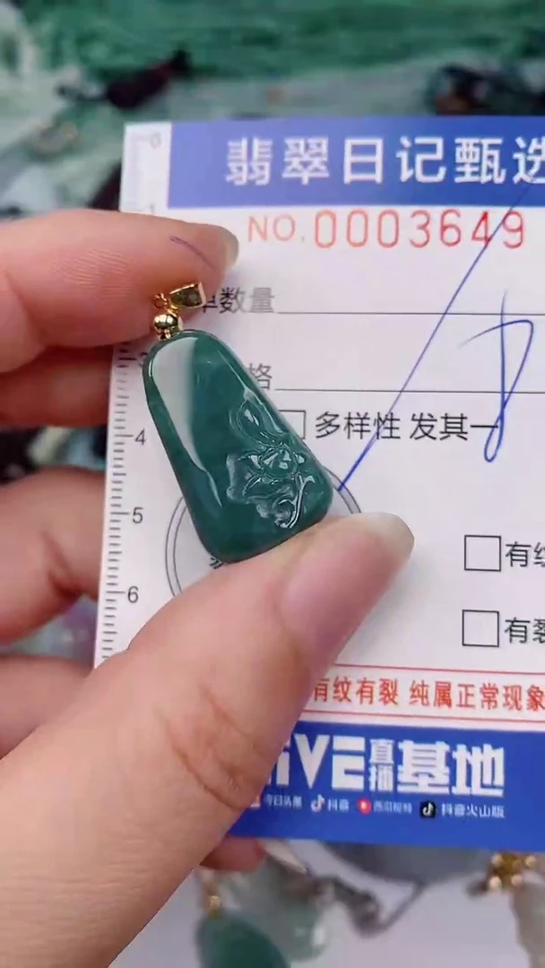 翡翠未镶嵌颈饰00003649