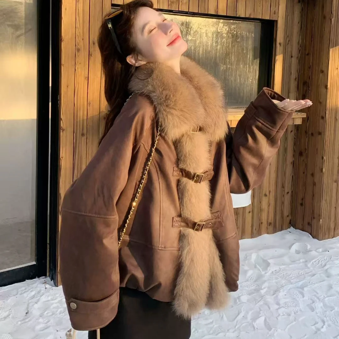 【A1791-A1800】常规女中国风麂皮外套网红百搭气质冬季 非主图款