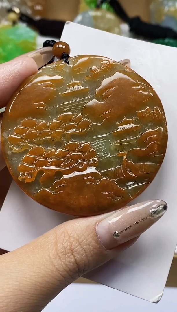 颈饰未镶嵌翡翠翡翠A货