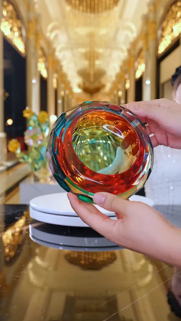 摆件AJ06575琉璃坚果碗烟灰缸