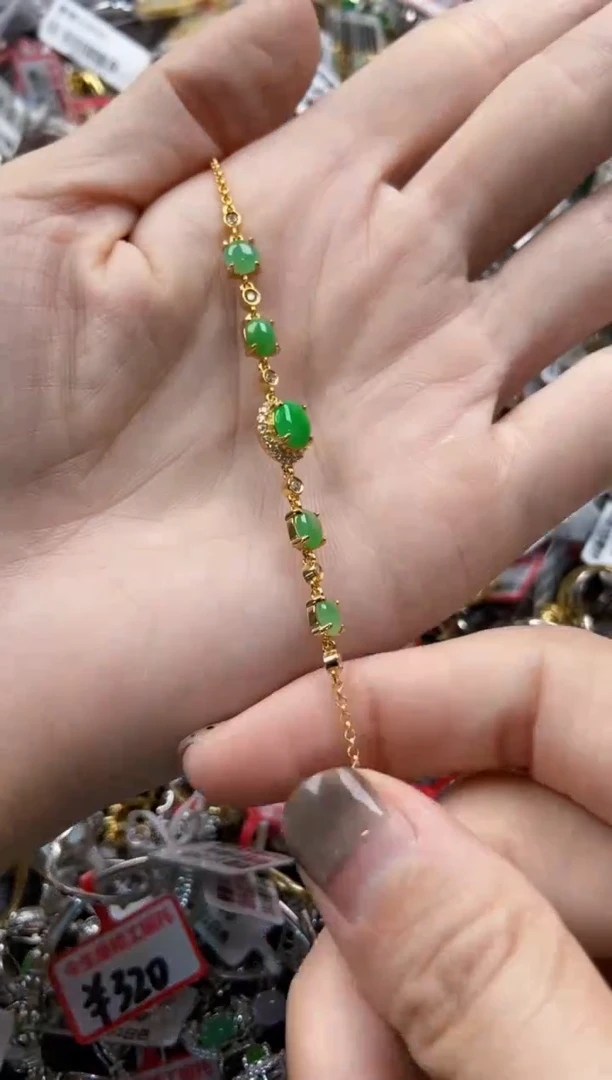 翡翠戒指银S925镶嵌333----2