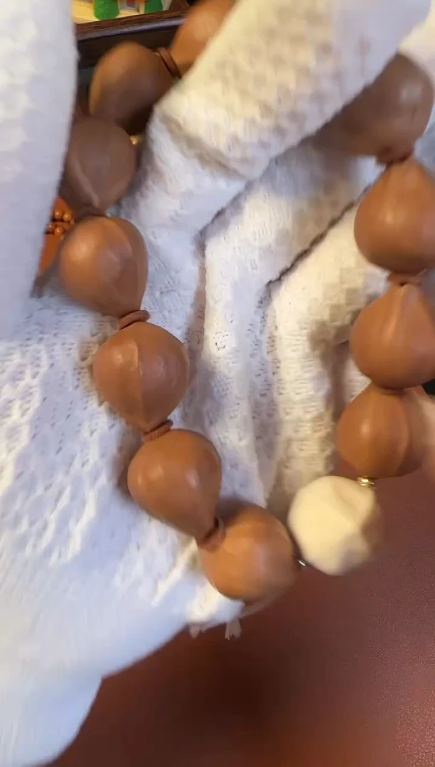 手串橄榄核18mm大蒜头铁核手持