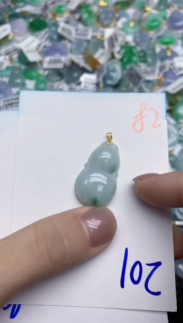 【闪购商品】翡翠颈饰18K金镶嵌天然翡翠A货